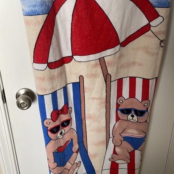 Vintage teddy towel - Picture 4 of 8